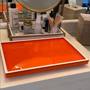 Orange Lacquer Tray